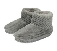 Dunlop Ladies Cosy Bootee Slippers - Grey - UK 6