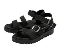 DUNLOP Ladies Platform Gladiator Sandals - Black - UK 4