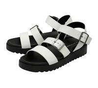 DUNLOP Ladies Platform Gladiator Sandals - White - UK 4