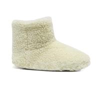 DUNLOP Ladies Slippers Comfortable Ankle Booties Slippers Memory Foam Boots (Boucle Cream, 7/8, UK Footwear Size System, Adult, Women, Numeric Range, Medium, 7, 8)