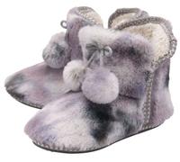 Womens Slipper Boots Ankle Booties Memory Foam Fleece Lined Ladies Dunlop