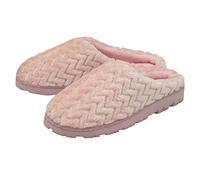 DUNLOP Ladies Slippers Slip On Mules - Pink - UK 6