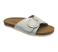 Dunlop Leather Metallic Nisha Slip-On Mule Sandals