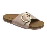 Dunlop Leather Metallic Nisha Slip-On Mule Sandals