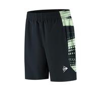 DUNLOP Men’s Game Shorts 6 Inch - Black/Fair Green | Performance Tennis/Padel Shorts