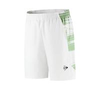 DUNLOP Men’s Game Shorts 6 Inch - White/Fair Green | Performance Tennis/Padel Shorts