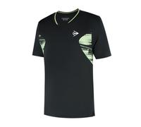 DUNLOP Men’s Game Tee 1 - Black/Fair Green | Performance Tennis/Padel T-Shirt