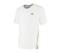 DUNLOP Men’s Game Tee 2 - White/Fair Green | Performance Tennis/Padel T-Shirt