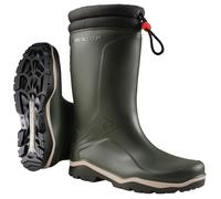 DUNLOP Blizzard - Unisex Winter Safety Insulated Fashion Thermal Boots, Green, Waterproof and Chemical Resistant PVC Wellies with Fur Lining and Traction Outsole for Outdoor Fun - EU47, UK12