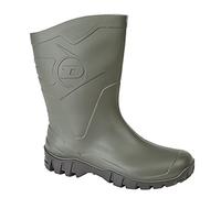 Dunlop Mens Dee Calf Green Black PVC Wellington Boots Sizes 7 8 9 10 11 12 (12)