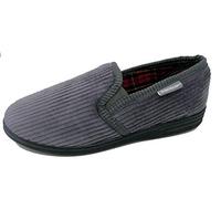 DUNLOP Men's Famous Byron Corduroy Slippers (7 UK, Grey)…