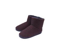 Dunlop Men's Furry Sherpa Memory Foam Slipper Boots in Burgundy | Size: 12 Dunlop Burgundy 12