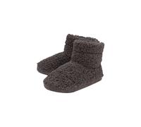 Dunlop - Mens Furry Sherpa Memory Foam Slipper Boots (8, Charcoal) - Size 7 (UK Shoe)