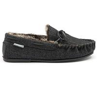 DUNLOP Mens Herringbone Moccasin - Black - UK 12