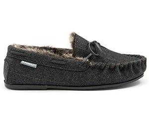 Dunlop Mens Herringbone Moccasin - Black - UK 7