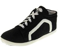 Dunlop Mens High Top Sneaker Warm Fleece Novelty Slippers Trainer Slipper Boots Black Blue Red Size UK 8 9 10 11 12 UK