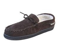 DUNLOP Mens Joshua Suede Warm Comfy Moccasin Slippers
