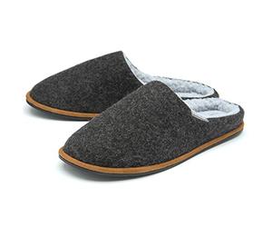 Dunlop MENS JULIAN MULE SLIPPERS MTO - Dark Grey - UK 8