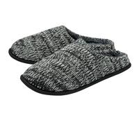 Dunlop Mens Knitted Mule Slippers - Black - UK 11