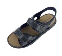 DUNLOP Men's Leather Sports Sandals - Black - UK 8