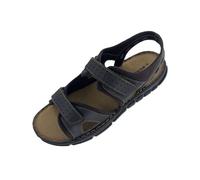 DUNLOP Men's Leather Sports Sandals - Brown - UK 10