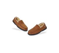 Dunlop Men's Moccasin Slippers in Brown | Size: 9 Dunlop Brown 9