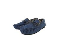 Dunlop Men's Moccasin Slippers with Memory Foam in Navy | Size: 8 Dunlop Navy 8