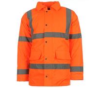 Dunlop Men's Parka Striped Jacket Yellow yellow 4XL - Orange - Medium