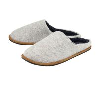 Dunlop Mens Slip On Mule Slippers with Comfy Fur Lined Felt Memory Foam