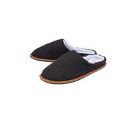 Dunlop Men's Plush Lined Mule Slippers With Memory Foam in Black | Size: 10 Dunlop Black 10