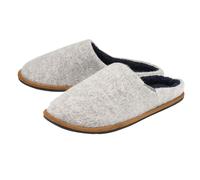Dunlop Mens Plush Lined Mule Slippers With Memory Foam - Monochrome Multi - Size UK 8