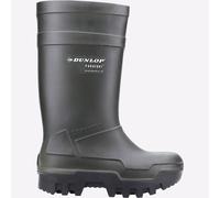 Dunlop Mens Purofort Thermo+ Full Safety Wellington Agriculture Boot Green