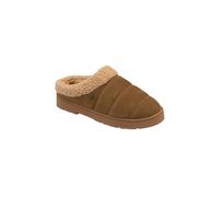 Dunlop Men's 'Rufus' Suede Mule Slippers in Tan | Size: 8 Dunlop Tan 8