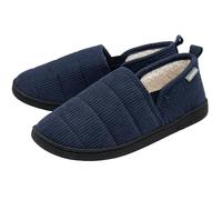 DUNLOP Mens Slip On Elasticated Slippers - Navy - UK 11