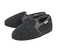 Dunlop Mens Slippers Twin Gusset - Charcoal - UK 10