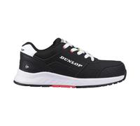 Dunlop Mens Storm Leather Safety Shoes (Black/White/Red) - Size UK 12