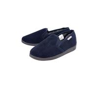 Dunlop Men's Tartan Lined Slippers With Memory Foam in Navy | Size: 7 Dunlop Navy 7