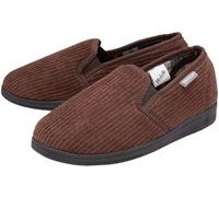 Dunlop Mens Tartan Lined Slippers With Memory Foam - - Size: 10
