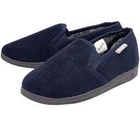 Dunlop Mens Tartan Lined Slippers With Memory Foam - - Size: 11
