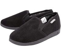 Dunlop Mens Tartan Lined Slippers With Memory Foam - - Size: 8