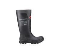 Dunlop Mens TerraPro Full Safety Unisex Wellington Boots - Black - Size UK 9