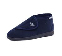 DUNLOP Men's Touch Fastening Adjustable Comfort Slippers Sizes 6-12 (Navy Bllu, UK Footwear Size System, Adult, Men, Numeric, Medium, 7)