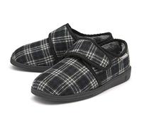 DUNLOP Mens Touch Fastening Full Slipper MTO - Grey - UK 9