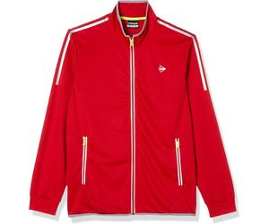 Dunlop Men's Training Jacket Club Line Knitted Jacket, Red / White, XXL
