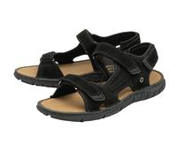 DUNLOP Mens Trekking Walking Sandals - Black - UK 8