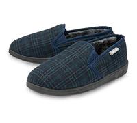 Dunlop Mens Twin Gusset Slipper MTO - Navy/Green - UK 11