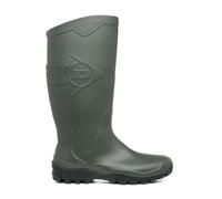 Dunlop Dane - Unisex Knee High Wellington Rain Boots, Green, Waterproof and Chemical Resistant PVC Work Wellies for Outdoor, Gardening and Leisure Activities - EU47, UK12