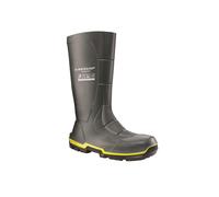 DUNLOP MetGuard S5 Wellington Boot - Unisex, Antistatic and Lightweight, Chemical Resistant Work Wellies with Steel Toe Cap, Acifort, Dark Grey/Black - EU47, UK12