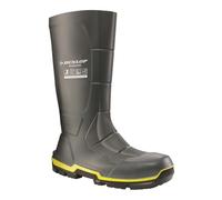 DUNLOP MetGuard S5 Wellington Boot - Unisex, Antistatic and Lightweight, Chemical Resistant Work Wellies with Steel Toe Cap, Acifort, Dark Grey/Black - EU48, UK13