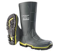 DUNLOP MetGuard S5 Wellington Boot - Unisex, Antistatic and Lightweight, Chemical Resistant Work Wellies with Steel Toe Cap, Acifort, Dark Grey/Black - EU41, UK7